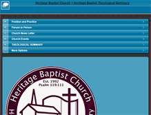 Tablet Screenshot of heritagebaptistchurch.info