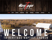 Tablet Screenshot of heritagebaptistchurch.cc